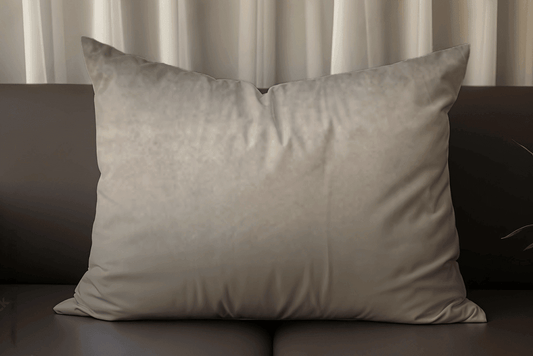 Enera Glam 608 Light Brown Color 11x19 Inch Plain Cushion Cover - enera