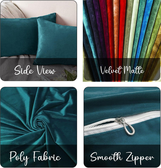 Enera Glam 632 peacock color 11x19 Inch Plain Cushion Cover - enera