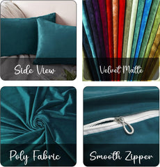Enera Glam 632 peacock color 11x19 Inch Plain Cushion Cover - enera