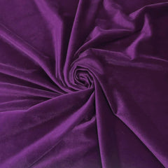 Enera Glam 642 Purple Color 11x19 Inch Plain Velvet Cushion Cover - enera