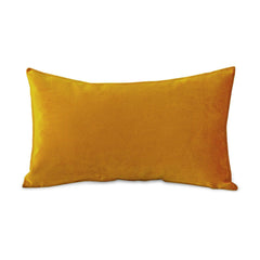 Enera Glam 656 Yellow Color 11x19 Inch Plain Velvet Cushion Cover - enera
