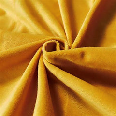Enera Glam 656 Yellow Color 11x19 Inch Plain Velvet Cushion Cover - enera