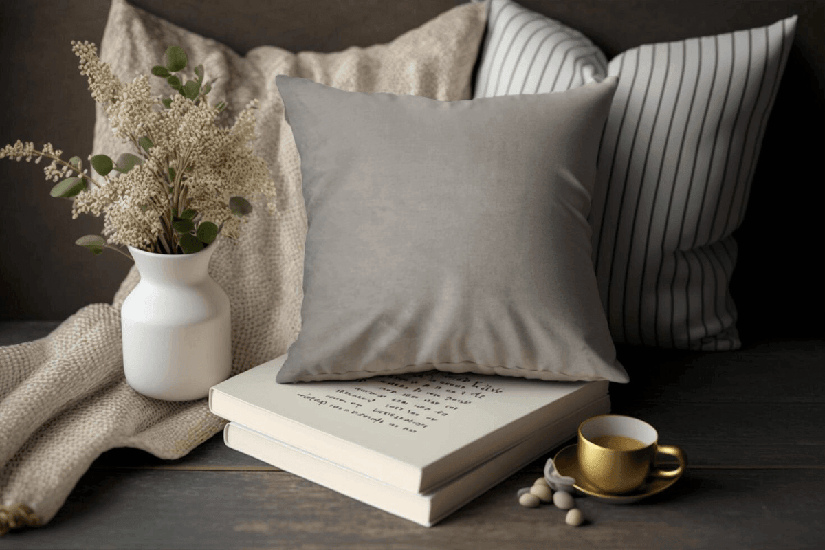 Enera Glam 628 Elegant Silver Color 18x18 Inch Plain Cushion Cover - enera