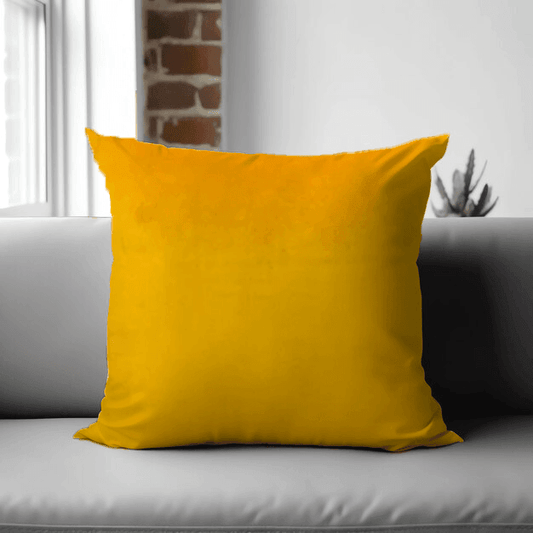 Enera Glam 656 SunLite Yellow Color 18x18 Inch Plain Cushion Cover - enera