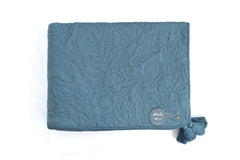 Enera Summer Beauty Aegean Blue color King Size Bedcover - enera