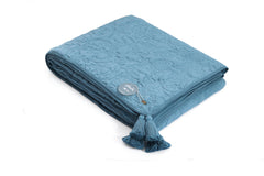 Enera Summer Beauty Aegean Blue color King Size Bedcover - enera
