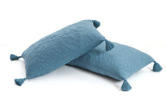 Enera Summer Beauty Aegean Blue color King Size Bedcover - enera