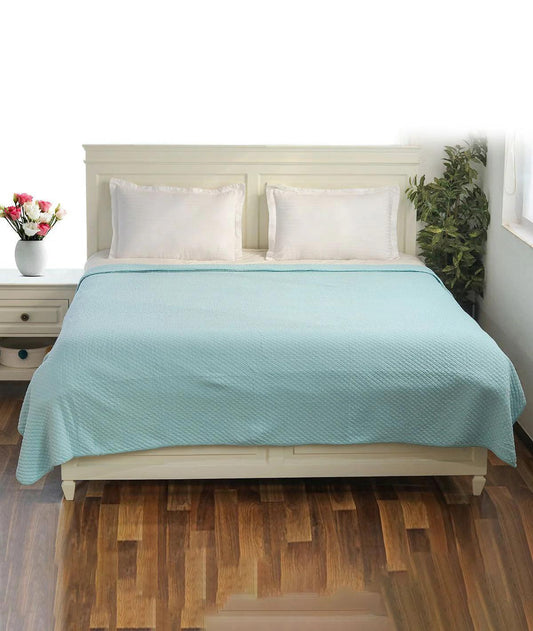 Enera Quardline Baby Blue Color Double Bed Dohar - enera