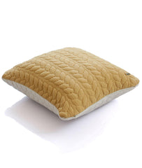 Enera Medium Beige Melange & Natural Color 18x18 Inch Cushion Cover - enera