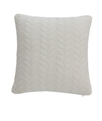 Enera Medium Beige Melange & Natural Color 18x18 Inch Cushion Cover - enera