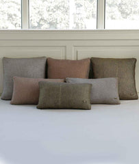 Enera Pale Whisper & Copper Color 18x18 Inch Cushion Cover - enera