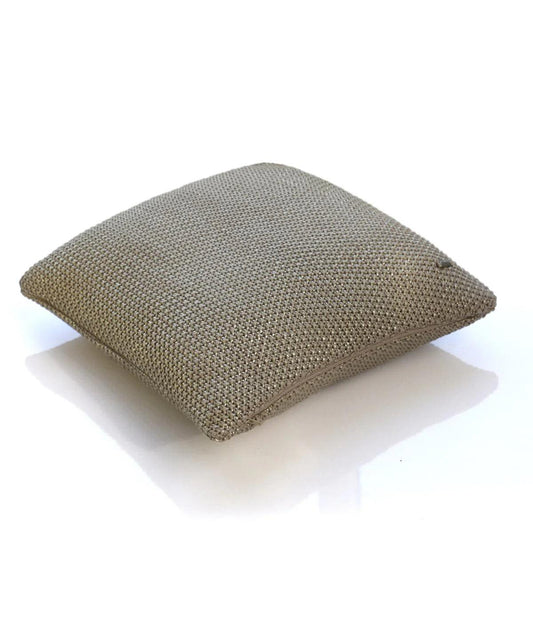Enera Stone & Dull Gold Color 18x18 Inch Cushion Cover - enera