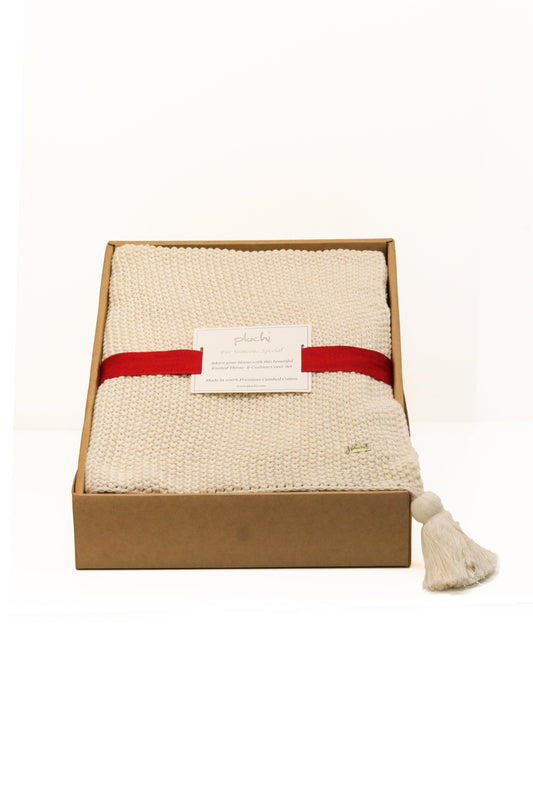 Enera Classical LT Beige Melange Color Combo Throw - enera