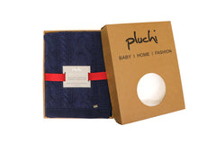Enera Classica Navy Color Combo Throw - enera