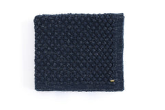 Enera Popcorn Navy & Silver Metallic Color Combo Throw - enera