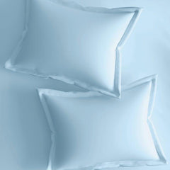 Enera Evita Collection Sky Blue Color King Size double Bedsheet with 2 pillow covers - enera