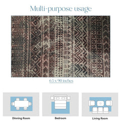 Enera Austin 5505 OJ8-K Collection Brown Color 160x230 cm Stylish Carpet - enera