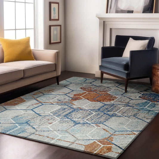 Enera EBONY 187AJ-7168 Collection Multi Color 160x230 cm Stylish Carpet - enera