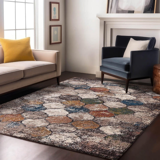 Enera Eternal 712-110 Collection Multi Color 160x230 cm Stylish Carpet - enera