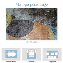 Enera Hawai 80DA-L1234 Collection Multi Color 160x230 cm Stylish Carpet - enera