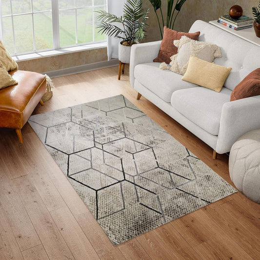 Enera Ibiza 16538-95 Collection Grey-White 120x170 cm Carpet - enera