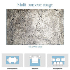 Enera Ibiza O0971-967 Collection Grey Color 160x230 cm Stylish Carpet - enera
