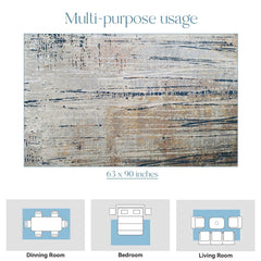 Enera Laura BT84A N0462 Collection Multi Grey Color 160x230 cm Stylish Carpet - enera