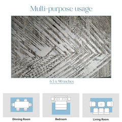 Enera Nessa 33 Collection Lilght Grey Color 160x230 cm Carpet - enera