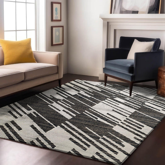 Enera Nessa 35A Collection Grey Color 160x230 cm Stylish Carpet - enera