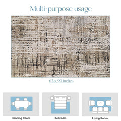 Enera Nessa 44C-Vizon 2 Collection Multi Color 160x230 cm Stylish Carpet - enera