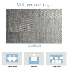 Enera Nomad 26017-7242 Collection Grey Color 160x230 cm Carpet - enera