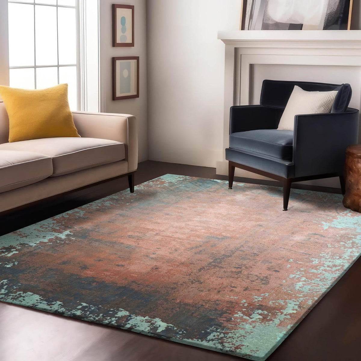 Enera Charm AK202 Collection Multi Color 160x230 cm Stylish Carpet - enera
