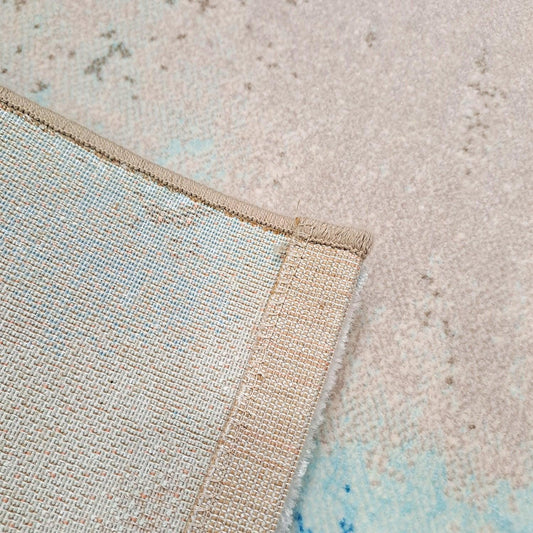 Enera Charm 473220 Ak991 Collection Sky Blue & Light Brown Color 160x230 cm Carpet - enera