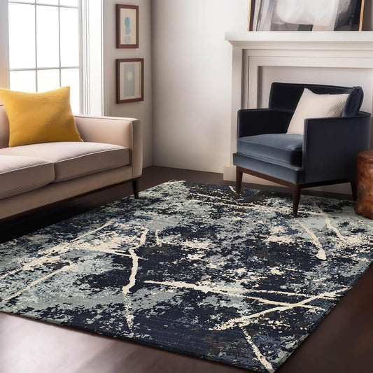 Enera Harmony 1607150 RD8-B Collection Black Color 160x230 cm Stylish Carpet - enera