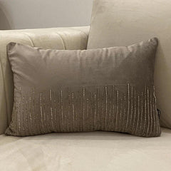 Enera Velvet Grandeur Gold Color 12x18 Inch Cushion Cover - enera