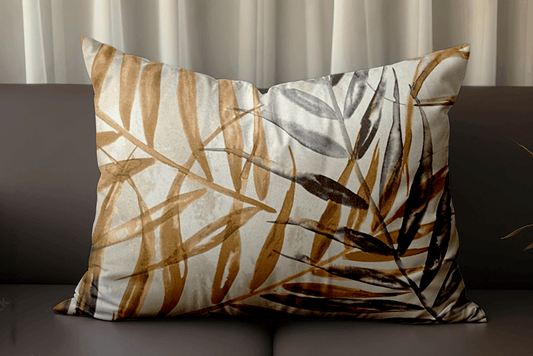 Enera SRM Rivi Sn 406 Light Brown Color 11x19 Inch Cushion Cover - enera