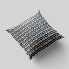 Enera SRM Kili 203 Multi Blue Color 16x16 Inch Cushion Cover - enera