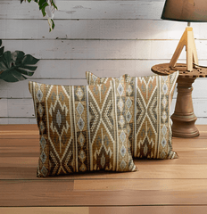 Enera SRM KILI 501 Multi Green Color 16X16 Inch Cushion Cover - enera