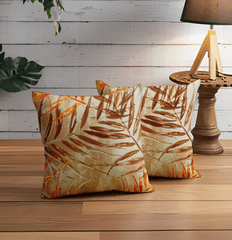 Enera SRM Rivi SN-409 Dark Cream Color 16x16 Inch Cushion Cover - enera