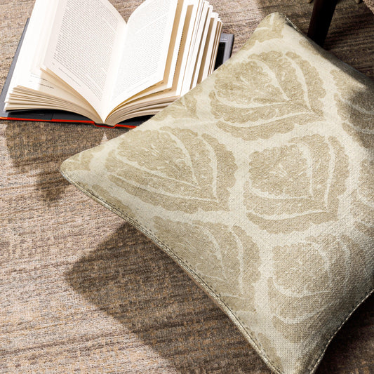 Enera SRM Sama A102 BDR Beige Color 16x16 Inch Cushion Cover
