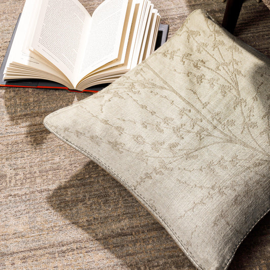 Enera SRM SAMA B204 Beige Color 16x16 Inch Cushion Cover