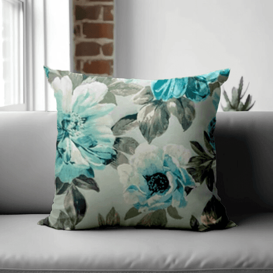Enera SRM ASTO 101 Multi Green Color 18x18 Inch Cushion Cover - enera