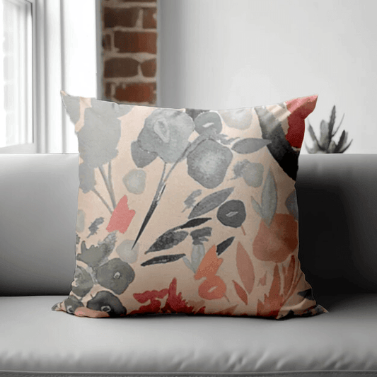 Enera SRM Asto 303 Peach Color 18x18 Inch Cushion Cover - enera