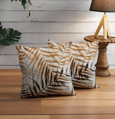 Enera SRM Rivi Sn 406 Cream Color 18X18 Inch Cushion Cover - enera