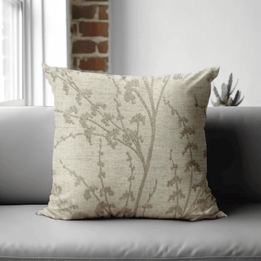 Enera SRM Sama B204 Light Grey Color 18x18 Inch Cushion Cover - enera