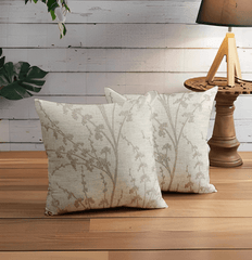 Enera SRM Sama B204 Light Grey Color 18x18 Inch Cushion Cover - enera