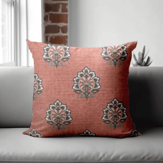 Enera SRM Vict-114 Pink Color 18x18 Inch Cushion Cover - enera
