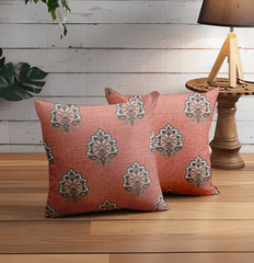 Enera SRM Vict-114 Pink Color 18x18 Inch Cushion Cover - enera