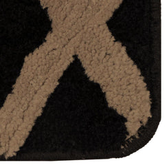 Enera Micro Zig-Zag Brown & Beige 40 x 60 cm Bathmat - enera