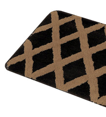 Enera Micro Zig-Zag Brown & Beige 40 x 60 cm Bathmat - enera